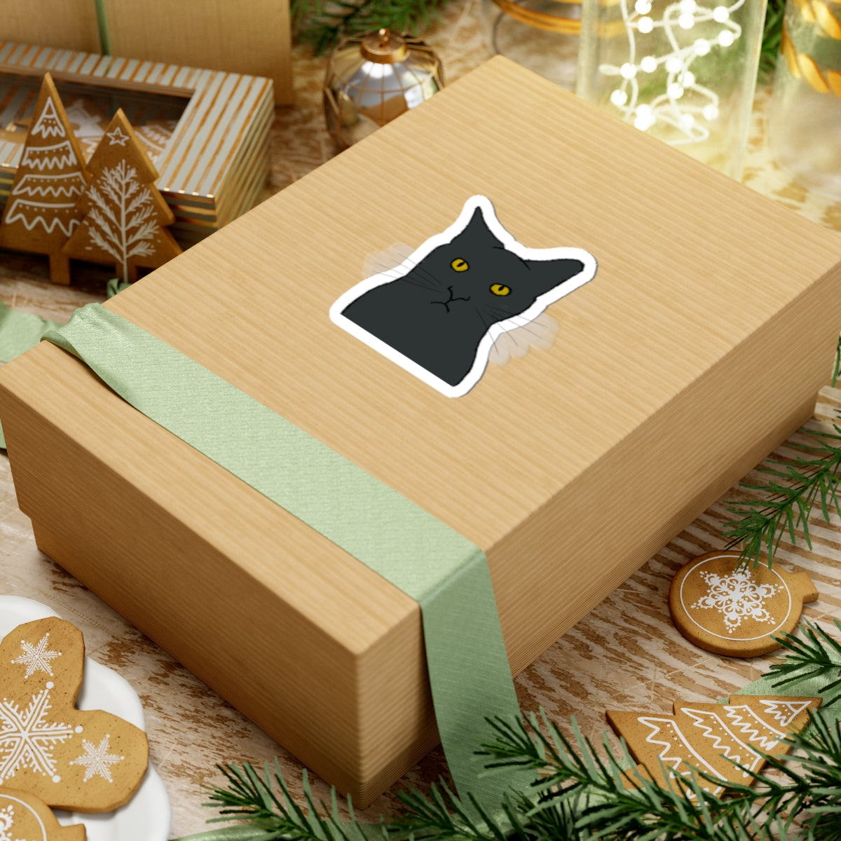 Mischievous Kitty Sticker