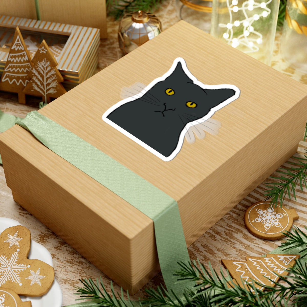 Mischievous Kitty Sticker